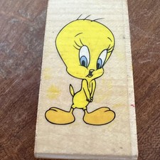 Rubber Stampede Looney Tunes Tweety Pie Wood Rubber Stamp 224-C Unused 1996