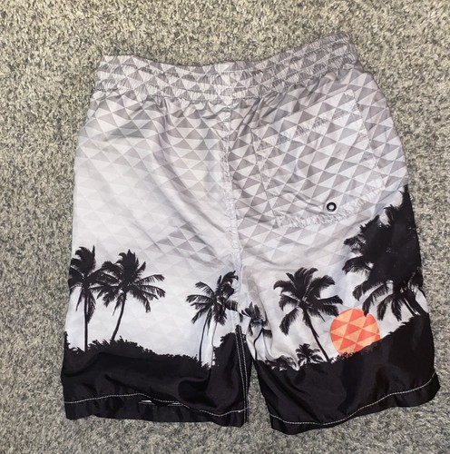 Old Navy Boys Swimwear Board Shorts 14-16 (XL) Grey With Liner - Picture 2 of 3