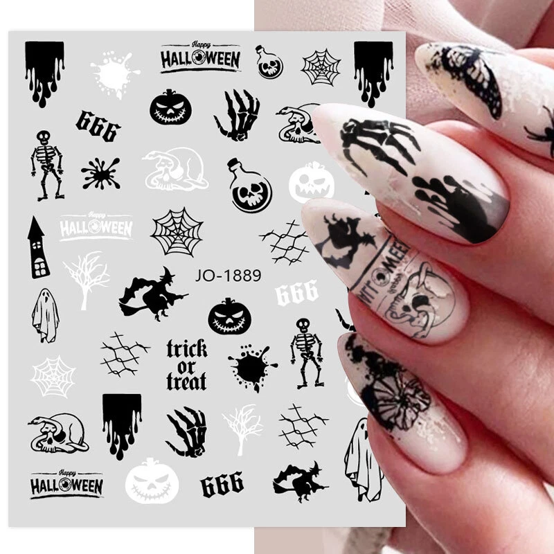 Halloween fingernail cheap decals