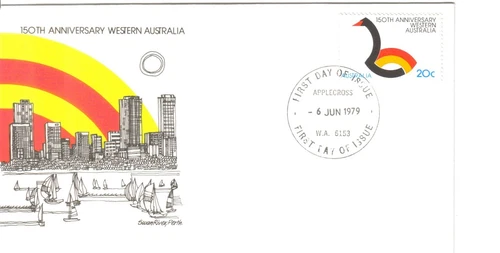 150th Anniversary of Western Australia FDI 6th June 1979 Applecross WA 6153 Unad