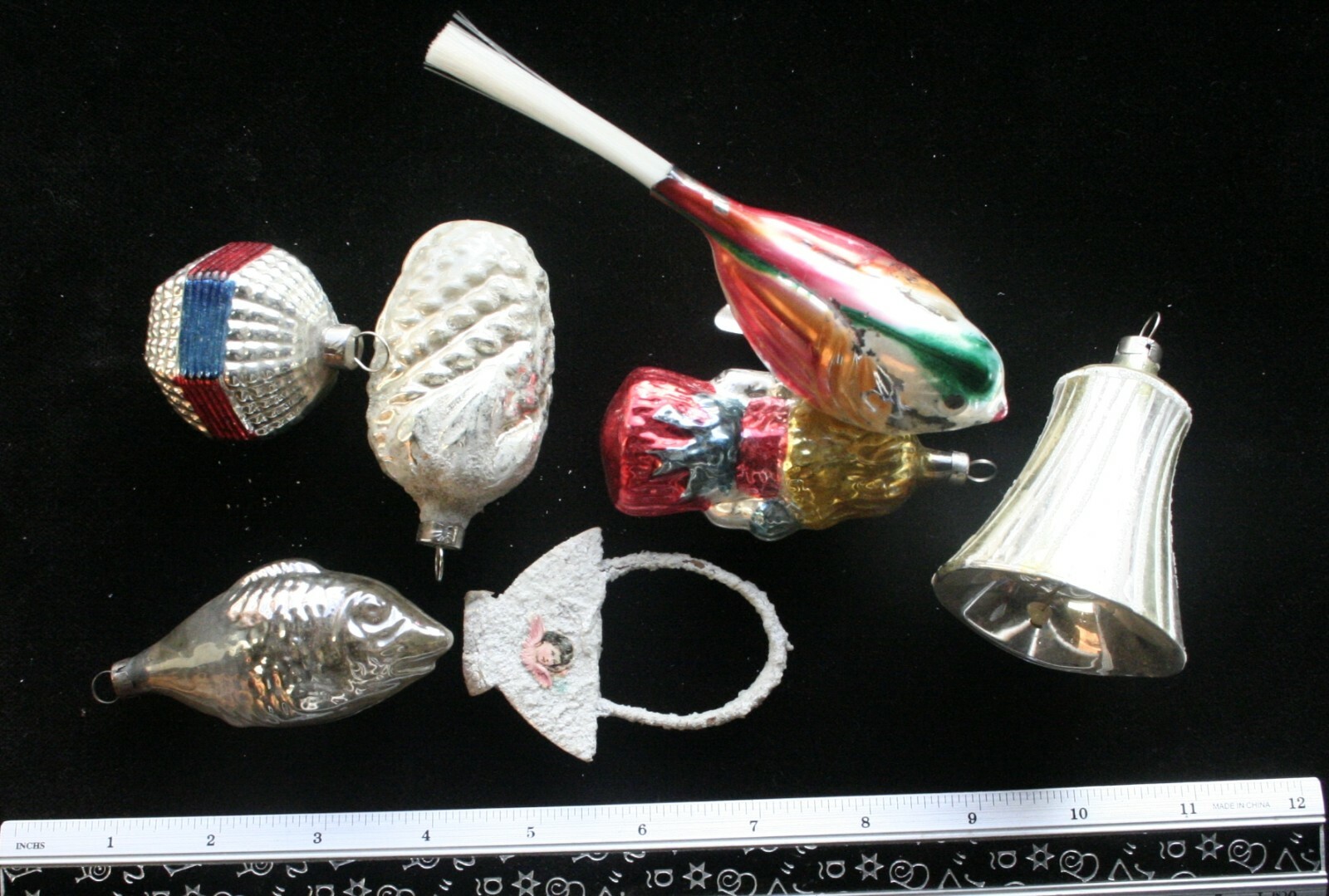 vintage Christmas ornaments, eBay