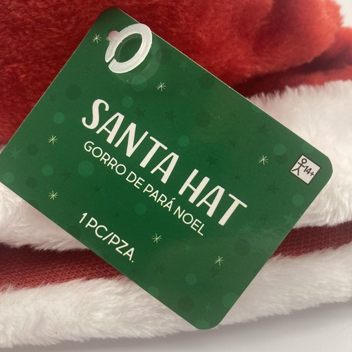 Christmas Hat Santa Xmas Plush Fur Cap for Adults Unisex Cosplay Holiday Party - Picture 6 of 9