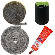 Wood Stove Gasket 1" Width 98" Length Wood Stove Door Replacement Gasket Kit ...