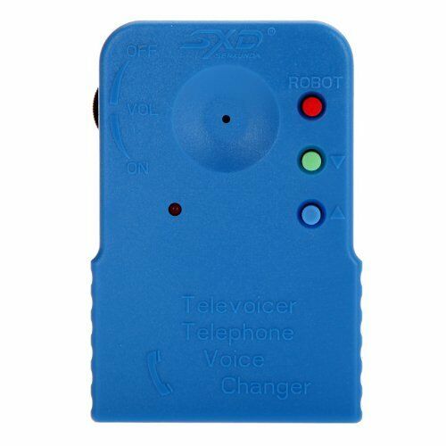 Blue Wireless Mini 8 Multi Voice Changer Microphone Disguiser US Stock - Picture 1 of 3