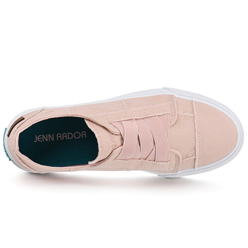 Jenn Ardor Damen Canvas Slipper Turnschuhe niedrig oben Freizeit Wanderschuhe für Tennis - Bild 12 von 83