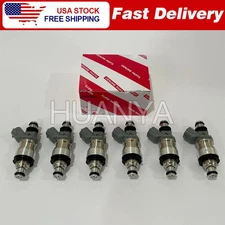 6 NEW OEM FUEL INJECTORS 23250-62030 CAMRY ES300 3.0L TACOMA 4RUNNER T100 3.4L