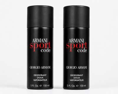 Giorgio Armani Sport Code Deodorant Spray For Men 2x 150ML LONG LASTING FREESHIP