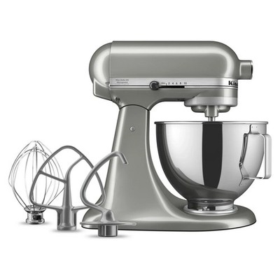 KitchenAid Deluxe Series 4.5-Qt Tilt-Head Stand Mixer, Contour Silver, Brand New