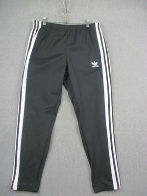 Adidas Pants Mens Large Snap Button Stripes Tearaway Track Trefoil BR2232 