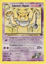 Sabrina's Hypno 56/132 Uncommon Gym Challenge Pokemon Unlimited Near Mint