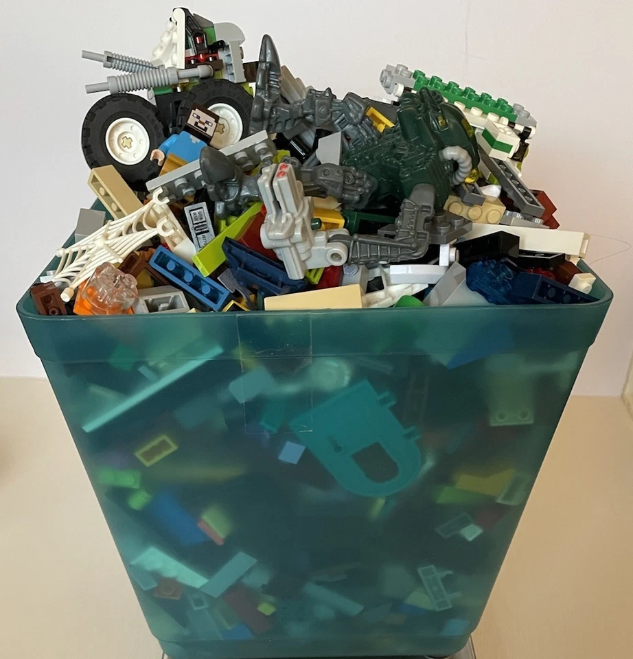 Lote de casi 5 libras de ladrillos de construcción LEGO bloques a granel aleatorios placas piezas Foto 2 de 4