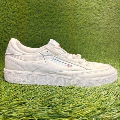 Reebok Club C 85 Vintage Womens Size 9 White Athletic Leather Shoes Sneakers