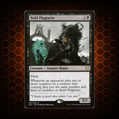 MTG - Bold Plagiarist/Freche Plagiatorin - C21 - EN - EX