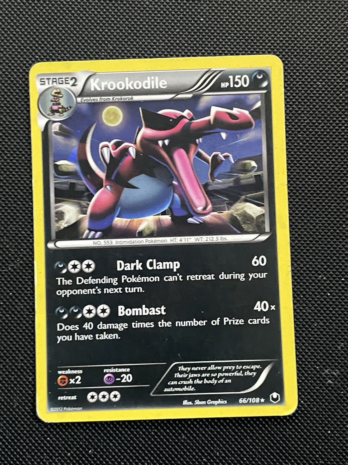 Krookodile 66/108 Cosmos Holo BW Dark Explorers Blister Promo Pokemon TCG MP