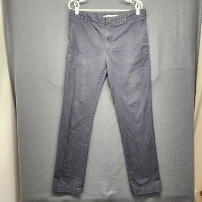Lacoste Pants Mens 33x32 Regular Fit Slate Grey Chino