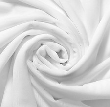 1.25 YARDS WHITE POWER MESH 60" WIDE   STRETCH SHEER FABRIC