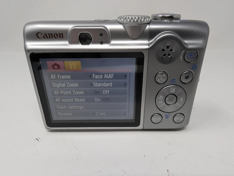Canon PowerShot A1100 IS Digital Camera Silver 12.1MP - Image 4 of 4