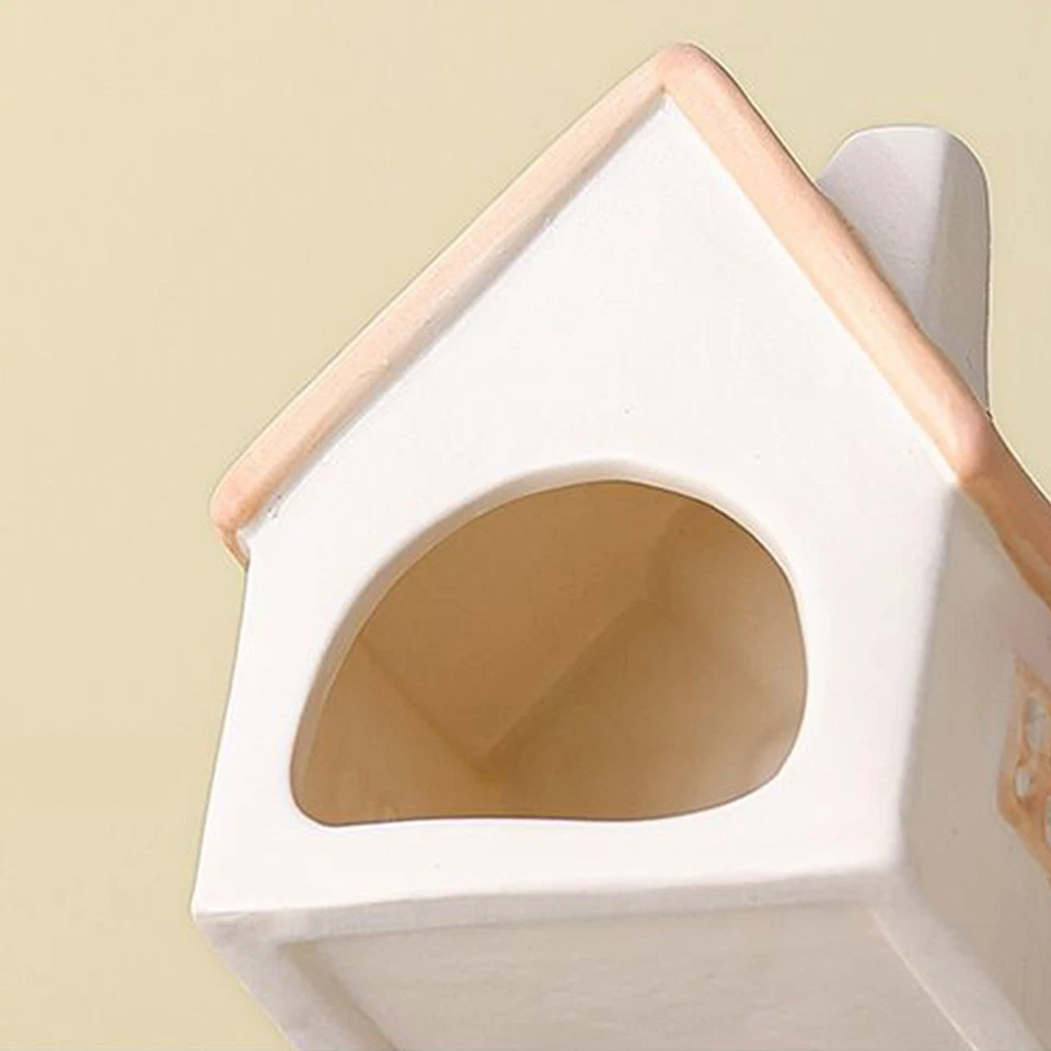 Hollowed Cottage House Tealight Candle Holder Ceramic Tea Light Candle Holder  - Image 4 of 4