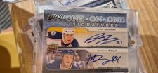 Morgan Rielly & Ryan Murray Upper Deck MVP One on One Dual Auto On-Card