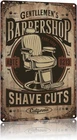 Vintage Barber Shop Metal Sign Aluminum Wall Decor 8x12inch