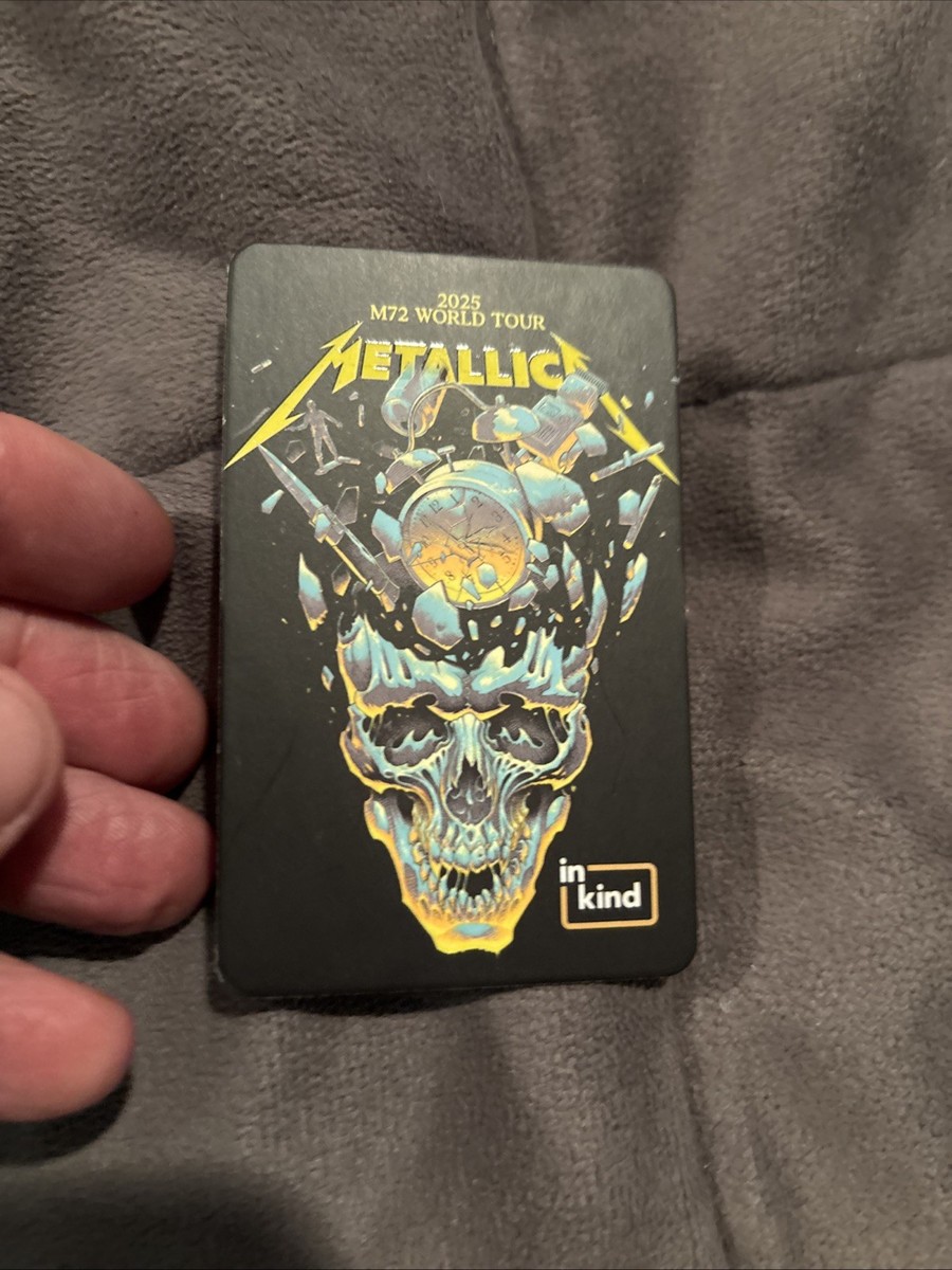 Metallica Concert Memorabilia M72 Seasons Tour 2025 2 Peel Scan