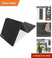 Thick Tri-Fold Exercise Mat 6  x2  with Handles   Perfect for Gym  Home Workouts