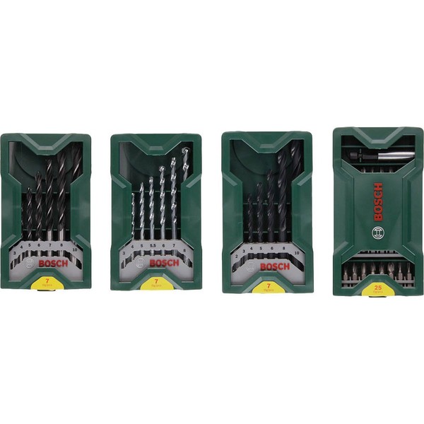 Bosch Bohrer- Und Bit-Set Multipack 3+1 Mini-X-Line-Set, 46-Teilig-image