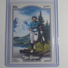 2025 Topps X Bob Ross Joy of Baseball Julio Rodriguez #45 Mariners MLB Card