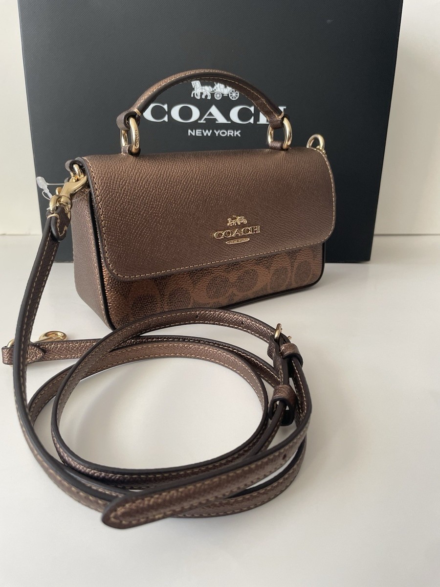 Coach Mini Josie Top Handle Bag In Signature Canvas, CCK68 | eBay