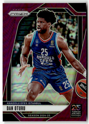 2024-25 Panini Prizm Euroleague No. 105 Dan Oturu Purple Prizm 69/99