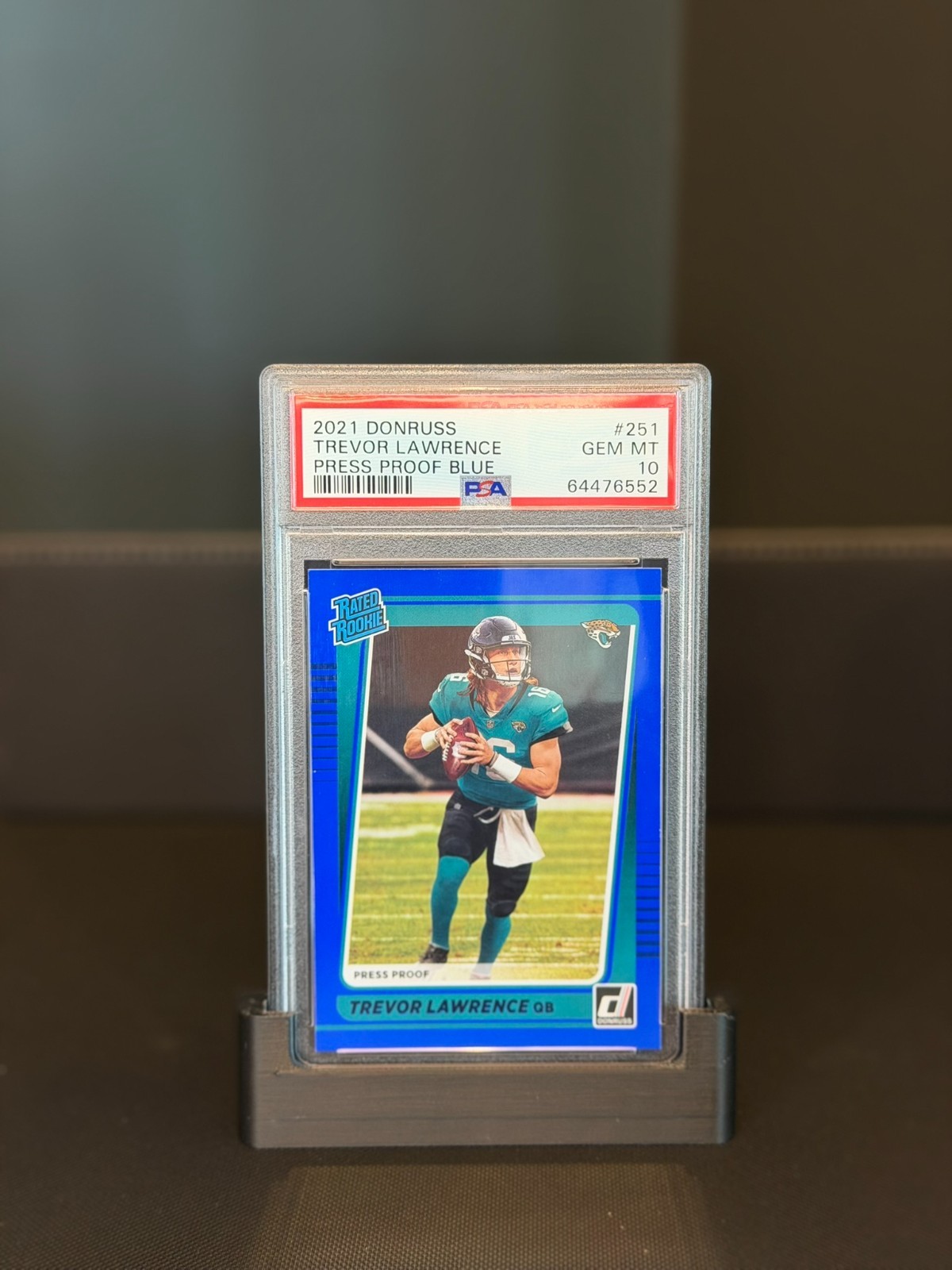 Trevor Lawrence Panini Donruss #251 Press Proof Blue