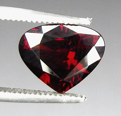 Fiery 3.3ct IF Red Spessartite Garnet Natural Earth Mined Unheated Faceted Heart