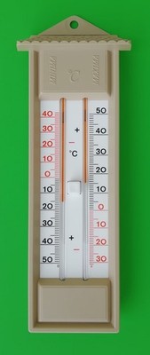 Min-Max-Thermometer  analoges Gartenthermometer für Außen wetterfest