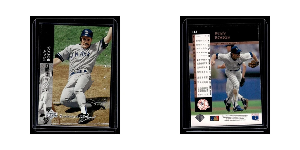 Wade Boggs 1994 Upper Deck #112 New York Yankees Baseball Card NM - Image 3 of 3