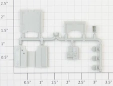 Athearn 60170 HO Unpainted SD70 Cab Trim Kit