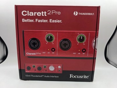 Focusrite Thunderbolt Clarett 2Pre  Interface Audio Preowned Condition 