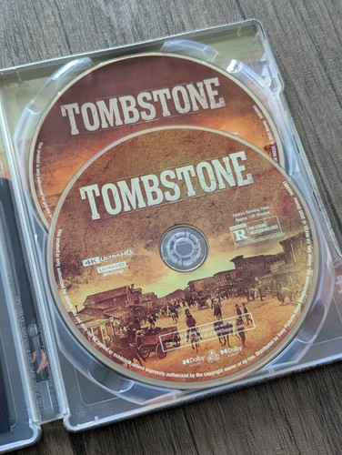 Tombstone-Steelbook 4K-UHD & Bluray, Ships In Box, No Digital - Foto 7 di 11