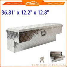 36.8x12x12.8 Aluminum Side Mount Truck Bed Tool Box W Lock Trailer Pickup