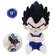 Muñeco de Peluche Dragon Ball Z Vegeta 9" Peluche Toei Animación Almohada Juguete Auténtico
