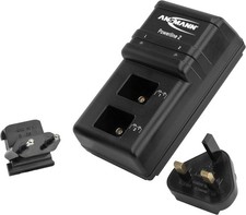 Ansmann Powerline 2 9V Battery Charger For NiMH NiCd Rechargeable Batteries | W