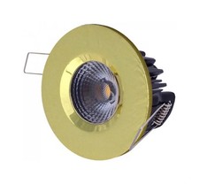 Downlight Brass Elan Dimmable LED IP65 Warm White ELAN-3K-BR