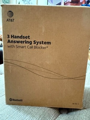 AT&T BL102-3 DECT 6.0 3-Handset Cordless Phone, Caller ID, Answer Machine