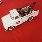 Vintage Tonka Wrecker AA 24 Hour Service Tow Truck White  W/spare Tire