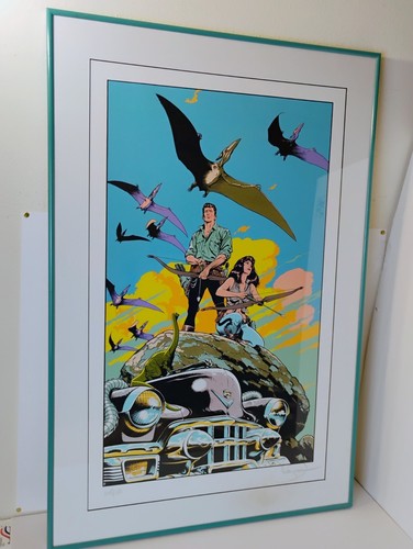 Mark Schultz Serigraph Cadillacs & Dinosaurs Framed Signed 34.5"x 23" - Picture 2 of 10