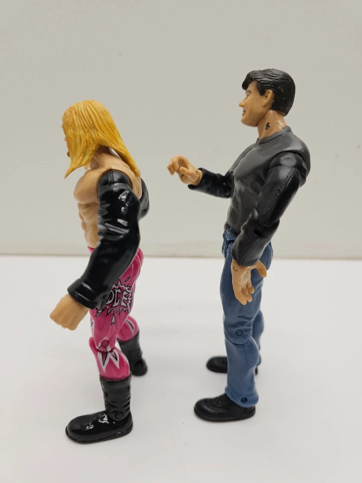 WWE Jakks Pacific Wrestling Action Figures Lot of 2 Edge & Eric Bischoff 1999 20 - Image 4 of 4