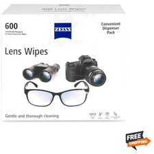 Pre-Moistened Lens Cleaning Wipes, 600 Count