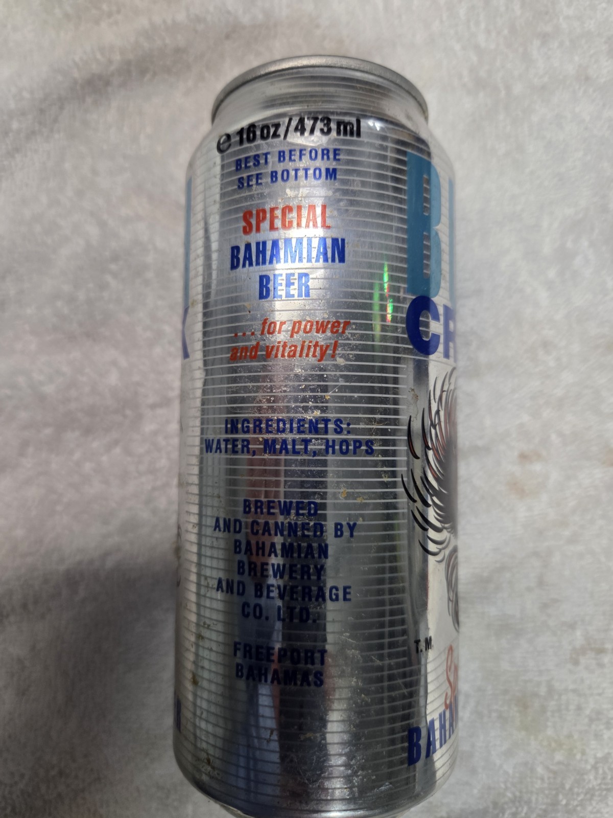 BUSH CRACK empty Beer Can 2017 Special Bahamian Beer | eBay
