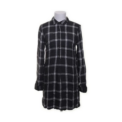Old Navy, Flanellhemd, Größe: S, Grau/Weiß, Viskose, Glencheck, Flanell #Vm7