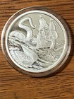 2016 “Kraken” 1 oz .999 Fine Silver Round – Sea Monster / Ship Design – Encapsul