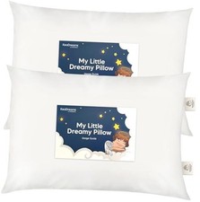2-Pack Toddler Pillows 2 Year Old to 5-14x20 Soft 2-Pack, Jumbo Soft White